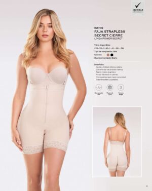 FAJA BODY STRAPLESS SECRET CIERRE