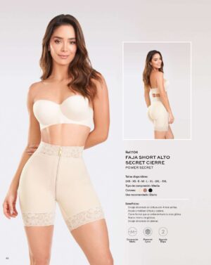 FAJA SHORT ALTO SECRET CIERRE